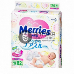 Фото товара Merries Подгузники 4-8 кг 82 шт